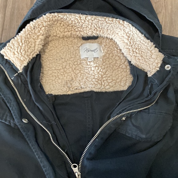 Ladies Medium Kismet (Bootlegger) 100% Cotton Coat Navy Blue - Picture 5 of 14